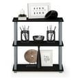 thumbnail image 4 of Furinno Turn-N-Tube 23.6 W x 11.4 D x 29.5 H 3-Shelf Decorative Shelves, Black and Gray, 4 of 5