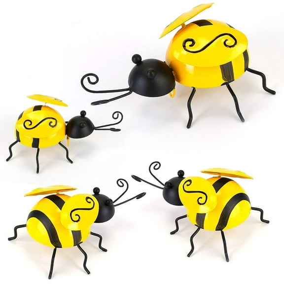 3D Iron Hanging Bee Wall Decor
