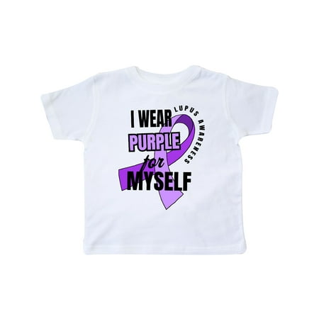 

Inktastic I Wear Purple For Myself Lupus Awareness Gift Toddler Boy or Toddler Girl T-Shirt