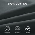 thumbnail image 4 of REGALWOVEN Zippered Body Pillow Cover Egyptian Cotton Pillowcases, Queen Black, 4 of 7