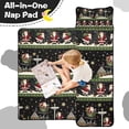 thumbnail image 4 of Black Christmas Santa Pattern Toddler Nap Mats for Kids Preschool,60"x20" Sleeping Mat Bag or Kids,Toddler Sleeping Bag,Toddler Nap Mat or Daycare, 4 of 6