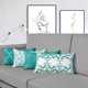 thumbnail image 2 of Fundas de almohada decorativas modernas Funda de almohada decorativa Funda de cojín para habitación Dormitorio Habitación Sofá Silla Coche, Gris y blanco, 12 x 2 JFHHH pequeña, 2 of 5