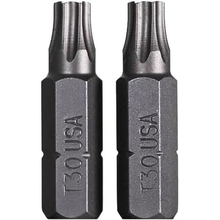 Mayhew Steel Products MY18808-2 T30 x 1.25 in. Torx Insert Screwdriver Bit, Pack of 2