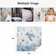 thumbnail image 5 of Blue Sea Turtles Cloth Napkins, Coastal Ocean Sea Starfish Coral Jellyfish Washable and Reusable Dinner Napkins Set of 2, Table Napkin for Kitchen Party Birthday Wedding Hotel Housewarming 20"x20", 5 of 9
