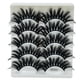 thumbnail image 1 of Pestañas naturales, pestañas postizas, pestañas cortas, pestañas postizas de visón tenues, 5 pares de pestañas postizas naturales, maquillaje natural, cejas postizas negras gruesas., 1 of 3
