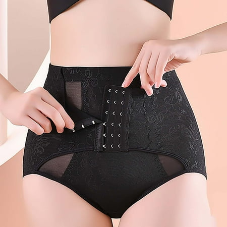 Teacher Appreciation Gifts AXXD Clearance Shapewear For Women Panties Lace High-Waist Buttocks Puller Abdomen Ne-Piece Photo-Ready Outfits Black 12