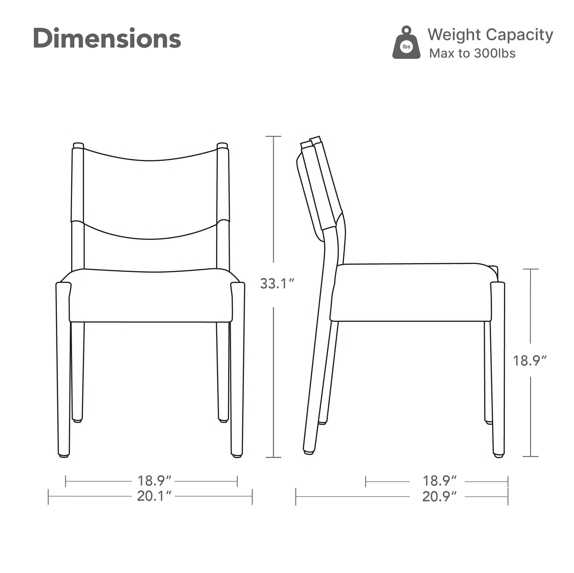 Spruce & Spring Solid Rubber Wood Dining Chairs, Spill-Resistant & Stain-Resistant Chenille Fabric, Modern Upholstered Seat with Ergonomic Back, for Kitchen Living Room, Moss Green, Set of 2