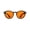Black, variant on Night Ease Round Orange Sleep Glasses – Clear