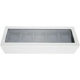 thumbnail image 3 of ZOUSSIQI 5 Grids Stoving Varnish Watch Display Case Storage Box Organizer Jewelry Display Box for Home Use (White) CA919-20389, 3 of 8