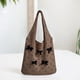 thumbnail image 5 of Bolso Tejido Bolso Con Lazo Tridimensional Bolso Tejido Bolso Hombro Gran Capacidad (café) Color, 5 of 9