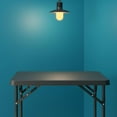 thumbnail image 4 of Table Pliante Carrée Portable avec Pieds et Plateau en Vinyle Pliables, Noir, 4 of 10