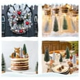 thumbnail image 7 of Bottle Brush Trees Christmas, 30 Pcs Mini Christmas Trees Table Decor, Miniature Pine Trees for Xmas Christmas Indoor Decorations (Green & Sliver), 7 of 7