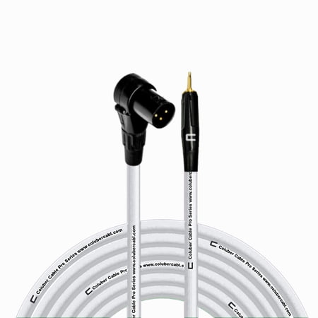 Coluber Cable Right Angle Male XLR - 3.5 TS Male 3-Pin Microphone Connector