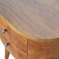 thumbnail image 6 of Chestnut Rounded Contemporary Nightstand with Storage, 6 of 10