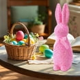 thumbnail image 3 of YoGold Glitter Easter Bunny Decor, Glitter Foam Bunny Ornaments Garden, Easter Decora For Party Home Office Yard, Spring Table Shelf Decor Standing Rabbit Miniatures Statue Favors A, 3 of 6
