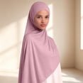 thumbnail image 2 of QASIEATN Cozy Silk Scarves for Women Cotton Hijab Women's Headscarf Quality 180 X 55 Cm Soft Breathable and Opaque Fall Fashion Accessories, 2 of 5