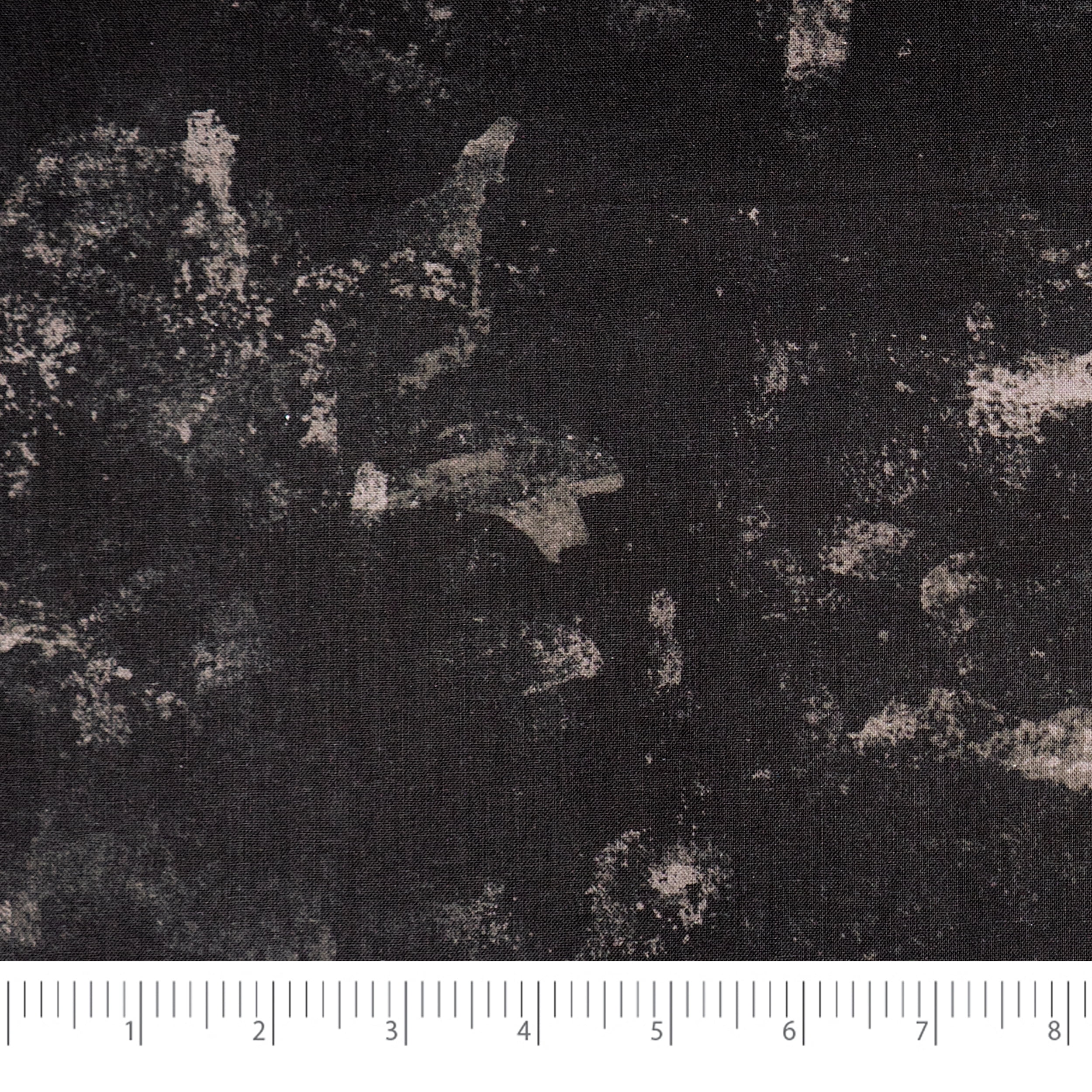 SINGER FABRICS - 100% Cotton Print, Craft Quilting, 44" x 8 Yards, Grunge Tonal Black, Precut Fabric
