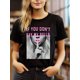 thumbnail image 1 of Camiseta Para Mujer De Verano Para Uso Diario, Viajes, DesplazamientosFigure & Letter Print T-shirt, Short Sleeve Crew Neck Casual Top For Summer & Spring, Women's ClothingFather's Day, Mother's Day, 1 of 7