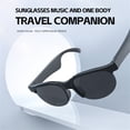 thumbnail image 2 of Bluetooth Smart Glasses, Sunglasses with Bluetooth Speaker Athletic/Outdoor UV Protection and  Music Navigation, Voice Control, Unisex(Black), 2 of 9