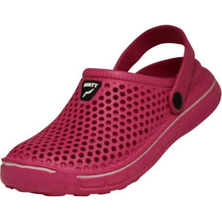 

NORTY Womens Clogs Adult Female Ankle Strap Sandals Pink - Runs 2 Sizes Small