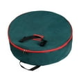 thumbnail image 2 of Bolsa de almacenamiento para coronas navideñas, contenedor para guirnaldas navideñas, bolsa de mano para decoración redonda para el hogar, garaje y verde m, 2 of 8