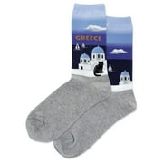 Hot Sox Womens Greece Crew Socks