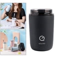 thumbnail image 2 of Taza con Aismiento de Paja a Prueba de de Viaje de Acero Inoxidable 304 Café Frío Y Caliente Bebidas de Té Vaso Térmico Al Vacío con Tapa a Pr Negro Baoblaze Ollas calentadoras de café, 2 of 8