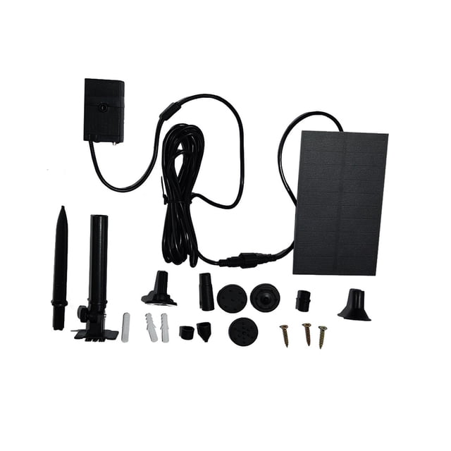 Upgraded Solar Fountain Pond Pump Kit With Stake, Solar Powered Water Fountain Pump For Bird Bath, Garden, Backyard, Pool ,Easy to Use