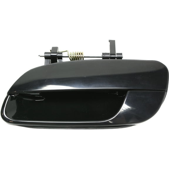 Replacement REPH491544 Exterior Door Handle Compatible with 2001-2006 Hyundai Elantra Rear, Left Driver Smooth Black