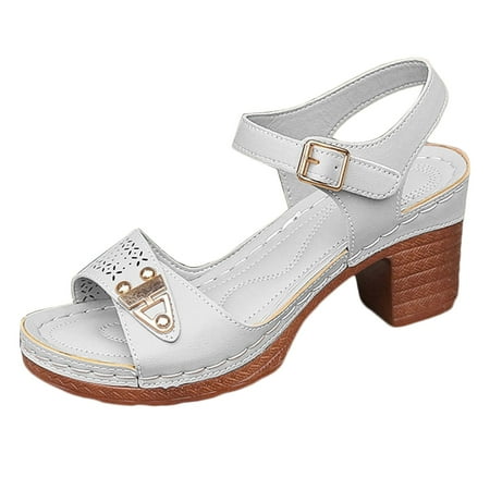 

Jungdeepe Women s Large Size High Heeled Sandals Outer Wear Fashion Flirty Sandals Knee High Sandals for Women Size 11 Size 12 Womens Sandals Closed Toe Leather Flip Flops Sturdy High Heels