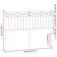 thumbnail image 2 of vidaXL Metal Headboard Bed Header with Back Support for Bedroom Furniture, 2 of 4