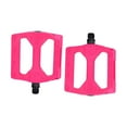 thumbnail image 4 of Pedales de bicicleta de nailon ligeros y antideslizantes para bicicletas de adultos y de carretera. Repuestos para pedales planos de bicicleta. Rosa, 4 of 8