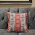 thumbnail image 5 of Hamsa Hand Paisley Duo Indoor/Outdoor Pillow with Removable Cover in Red White26x26, 5 of 5