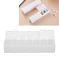 thumbnail image 4 of Pastillero De 7 Días, Portátil De Viaje, Resistente A Altas Temperaturas, Organizador Semanal De Medicamentos De Plástico Con 7 Rejillas Para Tabletas De Calcio Para Aceite De, 4 of 7