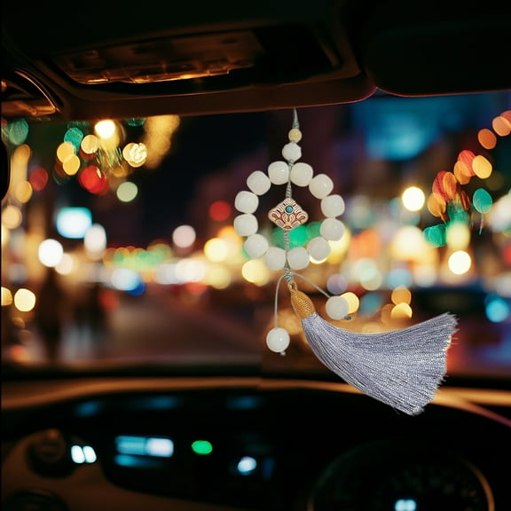 Kraoden Car Pendant Accessories for Rearview Mirror, Mobile Phone Chains, Decorative Hanging Pendant for Men and Women, Unique Weaving Design, Convenient and Practical