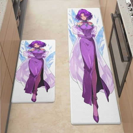 

Anti Fatigue Kitchen Mat Froze Queen Anime Kitchen Rugs Non Slip Cushioned Standing Mat for Sink Floor Laundry Office Desk Mid 17.3 x 29