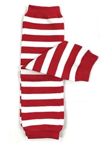 1230 Red USA SELLER BABY LEG WARMERS 1 Size Fits All White Dots Ruffles 