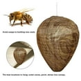 4 Pieces Waterproof Wasp Nest Decoys Hanging Deterrents Fake