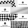 thumbnail image 6 of Black White Plaid Outdoor Rug for Patio/Deck/Porch, Non-Slip Large Area Rug 4 x 6 Ft, Modern Buffalo Check Gingham Art Indoor Outdoor Rugs Washable Area Rugs, Reversible Camping Rug Carpet Runner, 6 of 8
