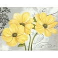 thumbnail image 3 of Gango Home Decor Beautiful Cosmos and Tulip Floral Wall Art; Two Yellow 20x16in Fine Art Paper Giclee Prints, 3 of 6