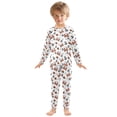 thumbnail image 3 of joogoo Crabs Seashells Anchors 2 Piece Long Sleeve Tee and Pants Cotton Pajama Set 8Y, 3 of 7