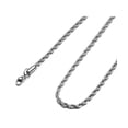 thumbnail image 4 of Cadena Torzal 3/4mm Acero Inoxidable Hombre Collar 60cm L Plateado Lab.G Cadena Torzal, 4 of 4