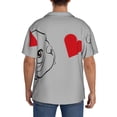 thumbnail image 3 of Honeii Animal Bulldog1 for Men's Short-Sleeved Button-Up Collared Shirt Featuring A Pocket, Perfect for Beach Vacations, And Travel Adventures.-4X-Large, 3 of 5
