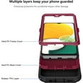 thumbnail image 3 of For Samsung A13 5G Case, Galaxy A13 Case Shockproof Dual Layer Heavy Duty Drop Protection Sports Tough Hybrid Bumper Rugged Rubber Cover Phone Case for Samsung Galaxy A13 5G 2021 Black Red, 3 of 7