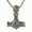 23.62 inches-Gold, variant on Men's Viking Thor's Hammer amulet necklace, vintage Nordic Thor's Hammer amulet pendant with a sturdy wheat chain, stainless steel jewelry.