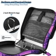 thumbnail image 4 of FORMRS Zipper Binder with Shoulder Strap 2-inch Ring 500 Sheet Capacity File Bag, Purple Digital Art, 4 of 5