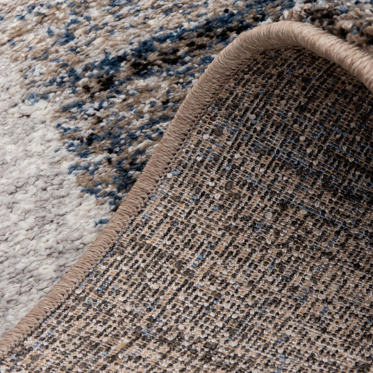 Rigton Blue and Brown Woven Area Rug