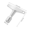 thumbnail image 2 of DEEPCRAFF Plated Silver Metal Drum Key Tool Portable Drum Tuning Accessory for Various Types of Drums, 2 of 7