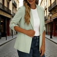 thumbnail image 4 of Byworldtasic Womens Casual Blazers Open Front Long Sleeve Work Office Suit Jackets Blazer, 4 of 9