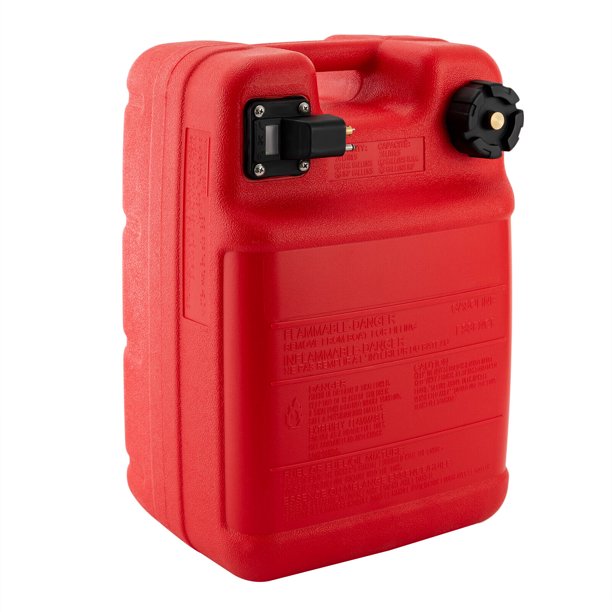 Fuel Tank Marine Outboard Boat Motor Gas Tank Portable 24L 12.9x10.6x18